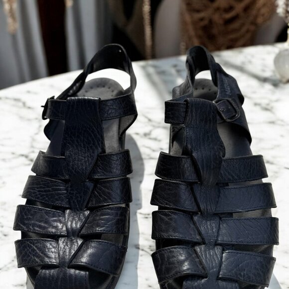 Mephisto Men's Sam Fisherman Sandals Size 8 Black Leather 42 MSRP $329 - Picture 4 of 13